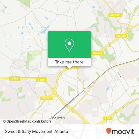 Mapa de Sweet & Salty Movement, 2715 Peachtree Sq Atlanta, GA 30360