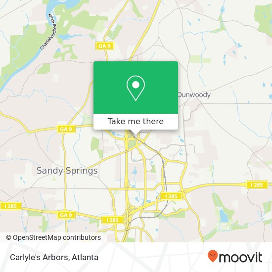 Mapa de Carlyle's Arbors, 1000 Abernathy Rd Atlanta, GA 30328