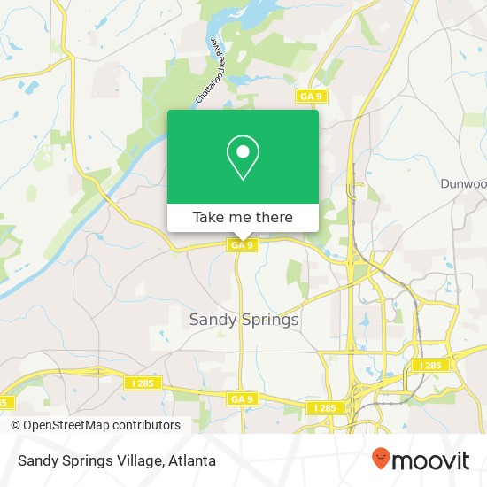 Mapa de Sandy Springs Village