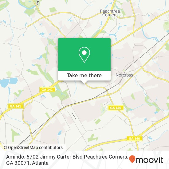 Amindo, 6702 Jimmy Carter Blvd Peachtree Corners, GA 30071 map