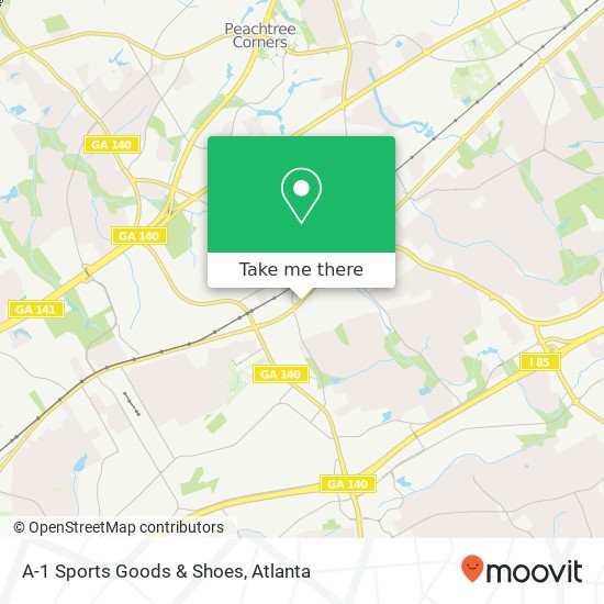Mapa de A-1 Sports Goods & Shoes, 5948 Buford Hwy Norcross, GA 30071