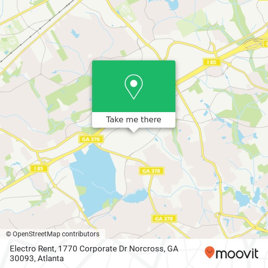 Electro Rent, 1770 Corporate Dr Norcross, GA 30093 map