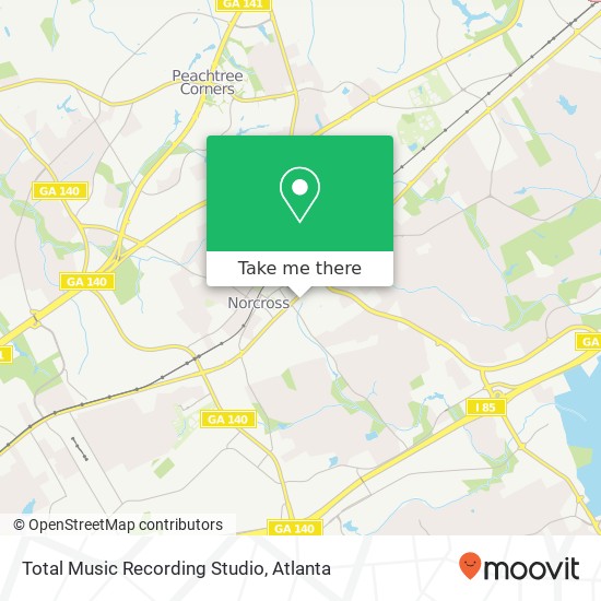 Total Music Recording Studio map