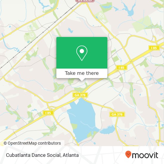 Mapa de Cubatlanta Dance Social