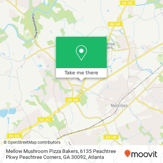 Mellow Mushroom Pizza Bakers, 6135 Peachtree Pkwy Peachtree Corners, GA 30092 map