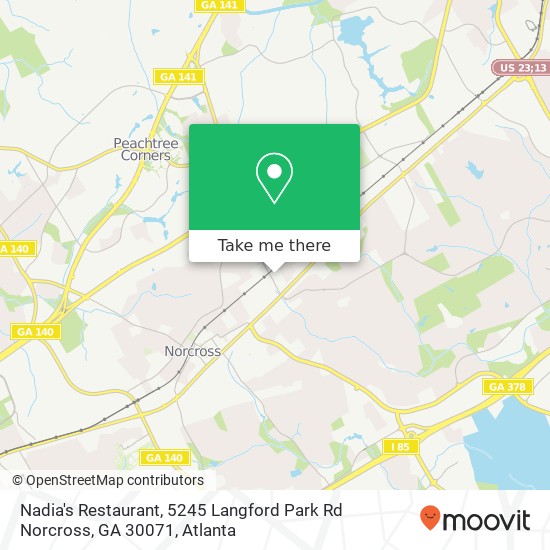 Nadia's Restaurant, 5245 Langford Park Rd Norcross, GA 30071 map