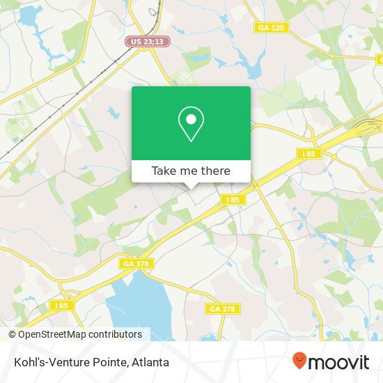 Mapa de Kohl's-Venture Pointe