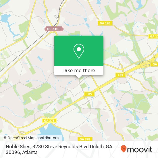 Mapa de Noble Shes, 3230 Steve Reynolds Blvd Duluth, GA 30096