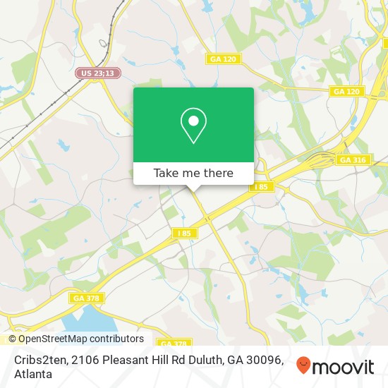 Mapa de Cribs2ten, 2106 Pleasant Hill Rd Duluth, GA 30096