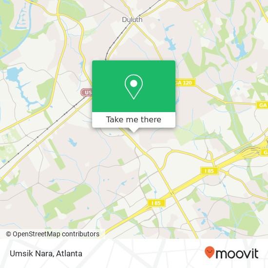 Mapa de Umsik Nara, 2550 Pleasant Hill Rd Duluth, GA 30096