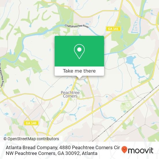 Atlanta Bread Company, 4880 Peachtree Corners Cir NW Peachtree Corners, GA 30092 map