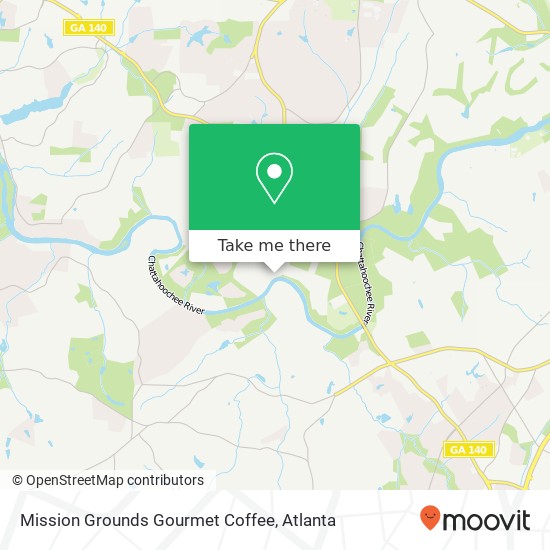 Mapa de Mission Grounds Gourmet Coffee, 315 Foliage Ct Roswell, GA 30076