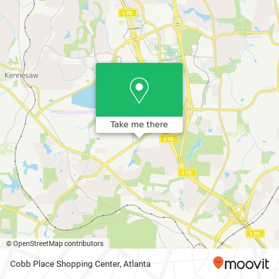 Cobb Place Shopping Center map
