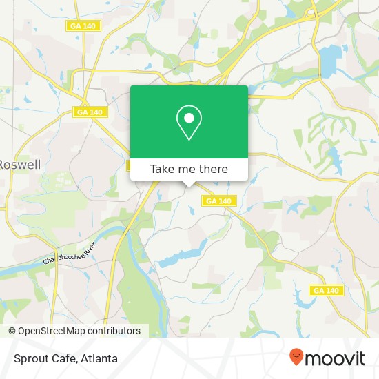 Sprout Cafe, 1475 Holcomb Bridge Rd Roswell, GA 30076 map