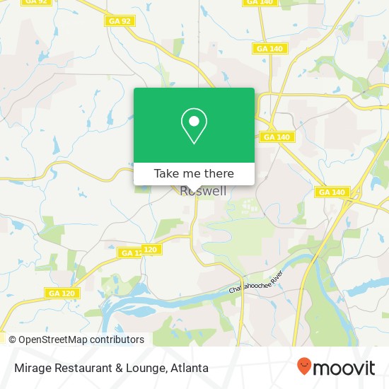 Mapa de Mirage Restaurant & Lounge