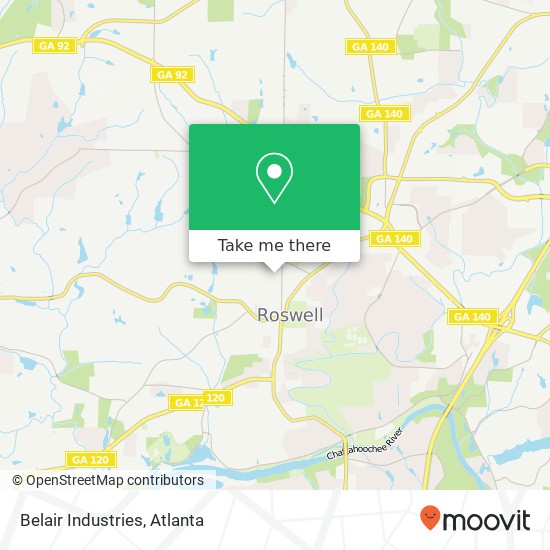 Belair Industries, 43 Wood Pl Roswell, GA 30075 map