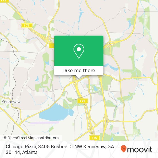Chicago Pizza, 3405 Busbee Dr NW Kennesaw, GA 30144 map