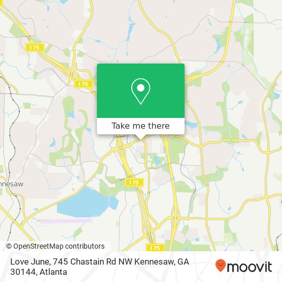 Mapa de Love June, 745 Chastain Rd NW Kennesaw, GA 30144