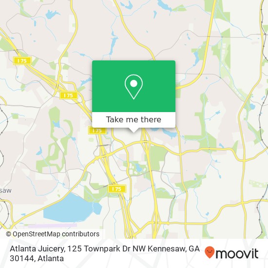 Atlanta Juicery, 125 Townpark Dr NW Kennesaw, GA 30144 map