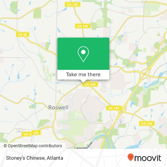 Stoney's Chinese, 10479 Alpharetta St Roswell, GA 30075 map