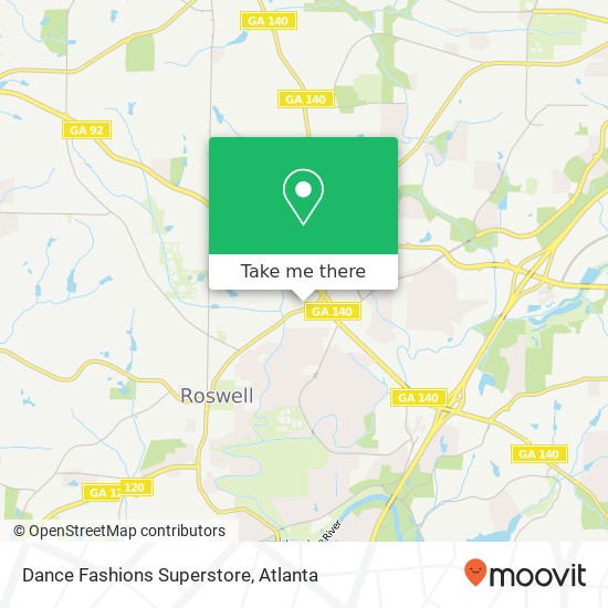 Dance Fashions Superstore, 10400 Alpharetta St Roswell, GA 30075 map