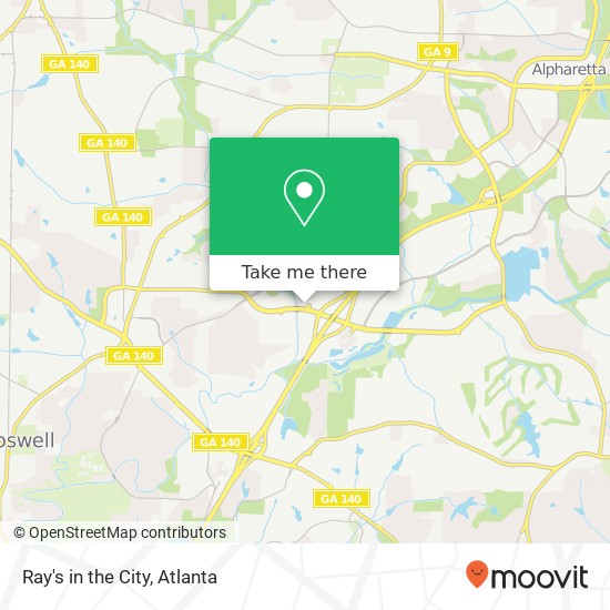 Ray's in the City, 1700 Mansell Rd Alpharetta, GA 30009 map