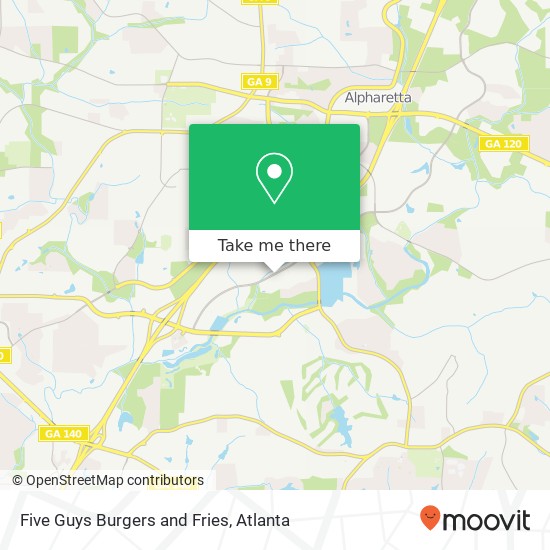 Five Guys Burgers and Fries, 6410 N Point Pkwy Alpharetta, GA 30022 map
