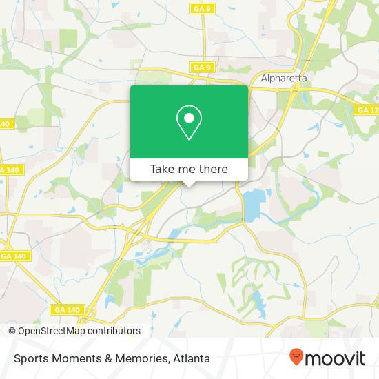 Mapa de Sports Moments & Memories, 1004 N Point Cir Alpharetta, GA 30022