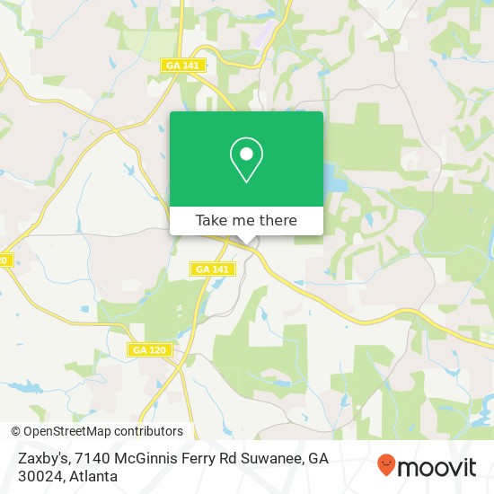 Zaxby's, 7140 McGinnis Ferry Rd Suwanee, GA 30024 map