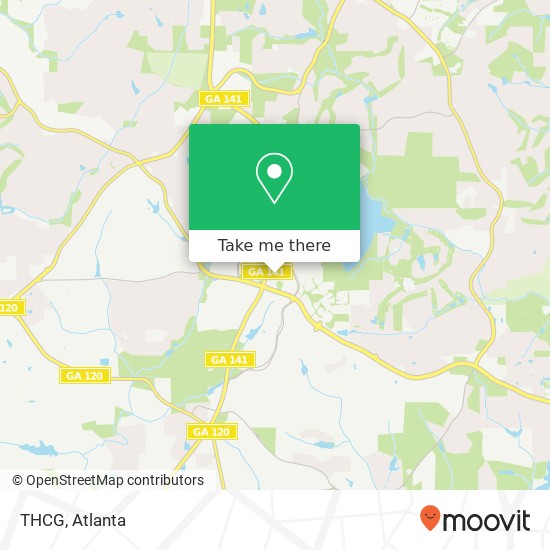 Mapa de THCG, 3651 Peachtree Pkwy Suwanee, GA 30024