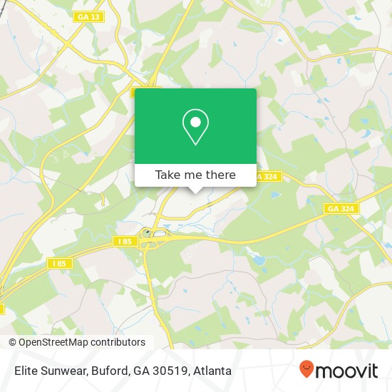 Mapa de Elite Sunwear, Buford, GA 30519