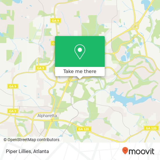 Mapa de Piper Lillies, 5815 Windward Pkwy Alpharetta, GA 30005