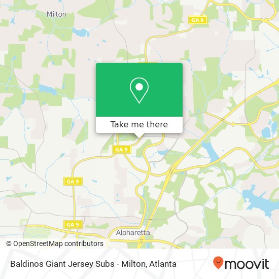 Baldinos Giant Jersey Subs - Milton, 12980 Highway 9 N Alpharetta, GA 30004 map