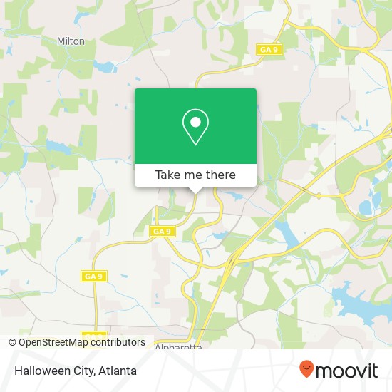 Mapa de Halloween City, 13093 Highway 9 N Milton, GA 30004