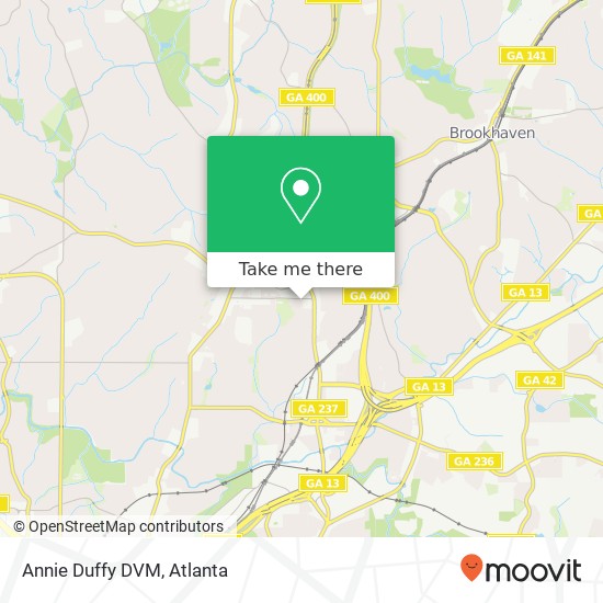 Mapa de Annie Duffy DVM