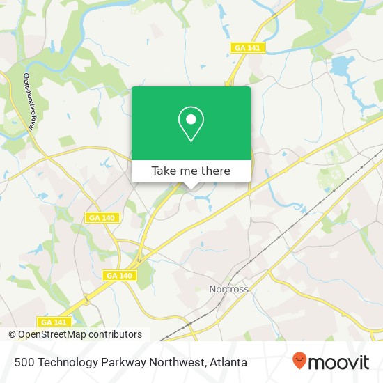 Mapa de 500 Technology Parkway Northwest