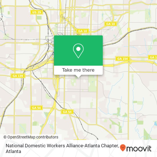 National Domestic Workers Alliance-Atlanta Chapter map