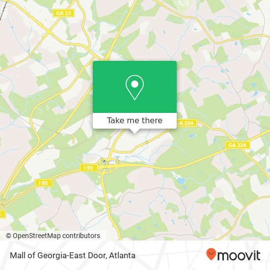 Mapa de Mall of Georgia-East Door