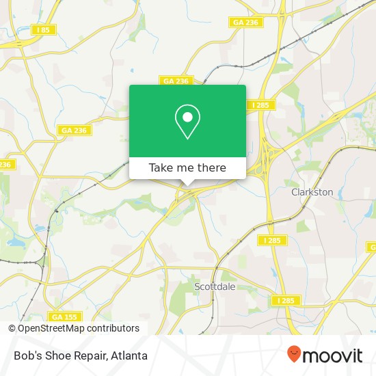 Bob's Shoe Repair map