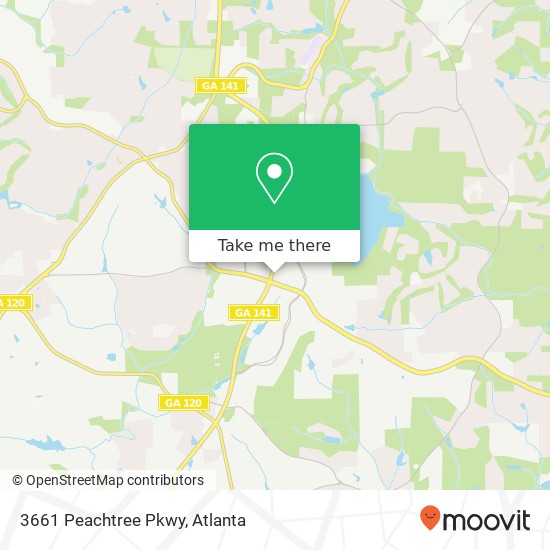 Mapa de 3661 Peachtree Pkwy