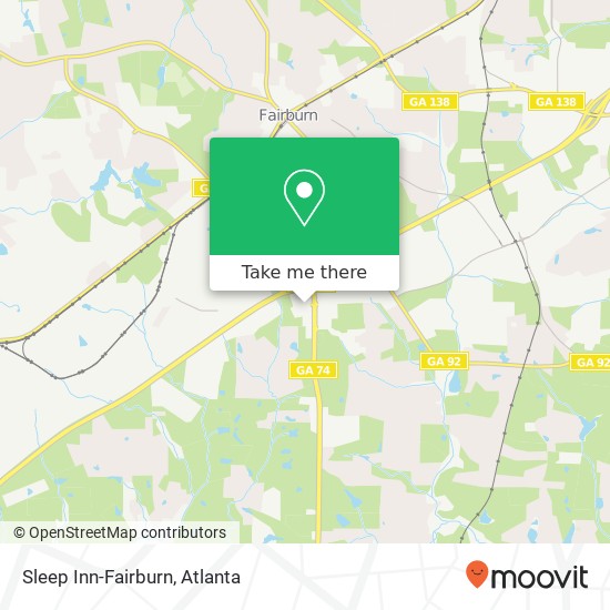 Sleep Inn-Fairburn map