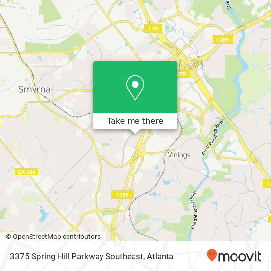 Mapa de 3375 Spring Hill Parkway Southeast