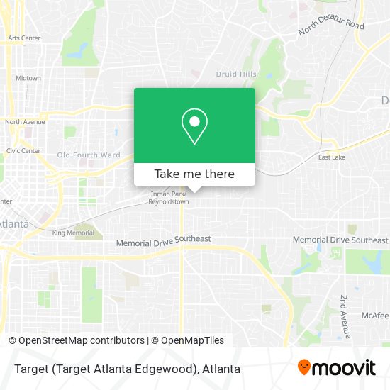 Target (Target Atlanta Edgewood) map