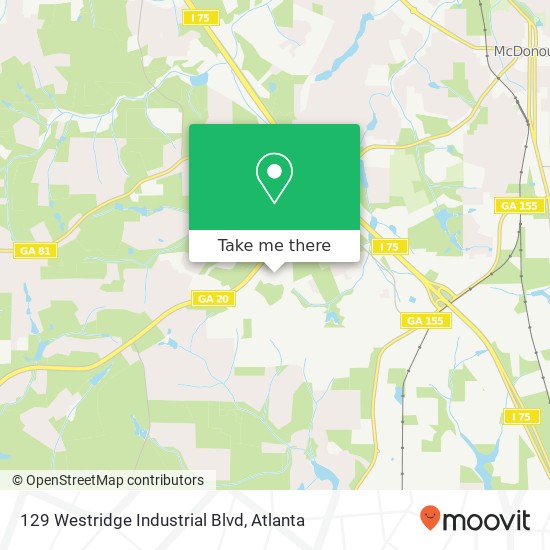 129 Westridge Industrial Blvd map