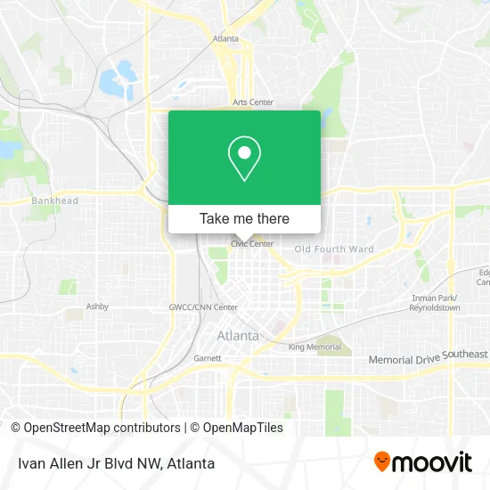 Mapa de Ivan Allen Jr Blvd NW