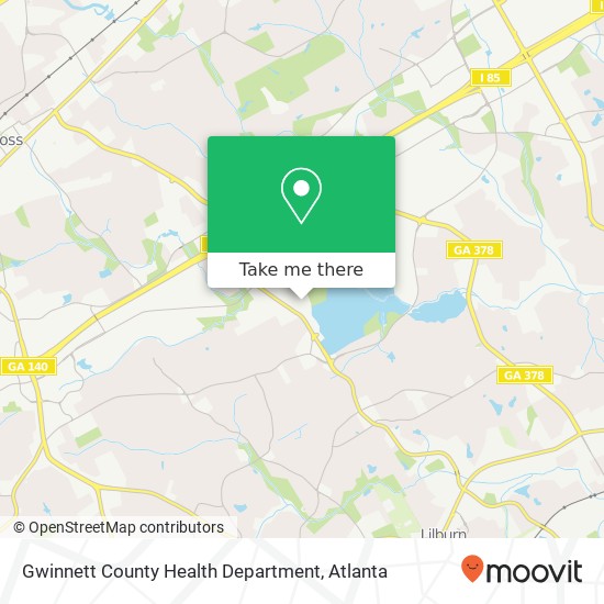 Gwinnett County Health Department map