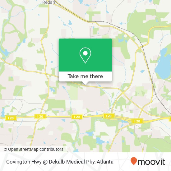 Covington Hwy @ Dekalb Medical Pky map