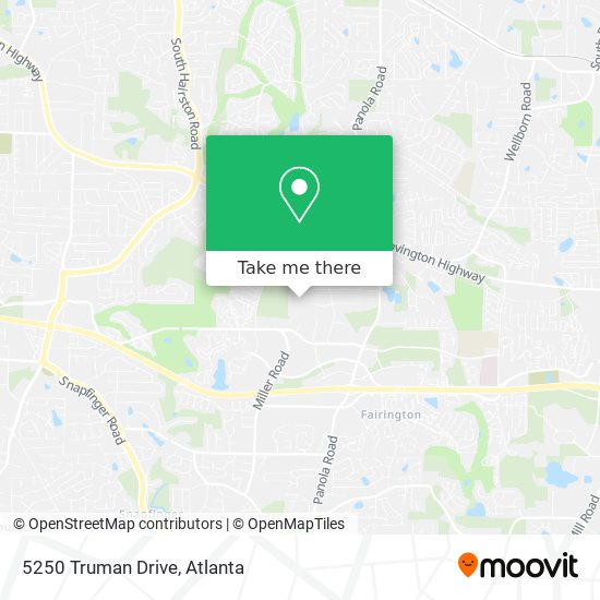 Mapa de 5250 Truman Drive