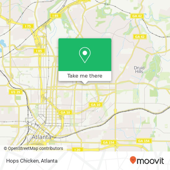 Hops Chicken map