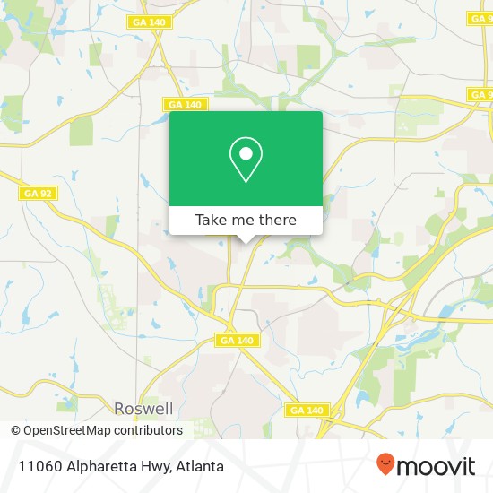 11060 Alpharetta Hwy map